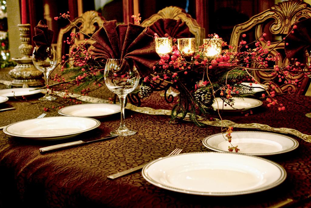 Elegant Christmas Table Decoration Ideas