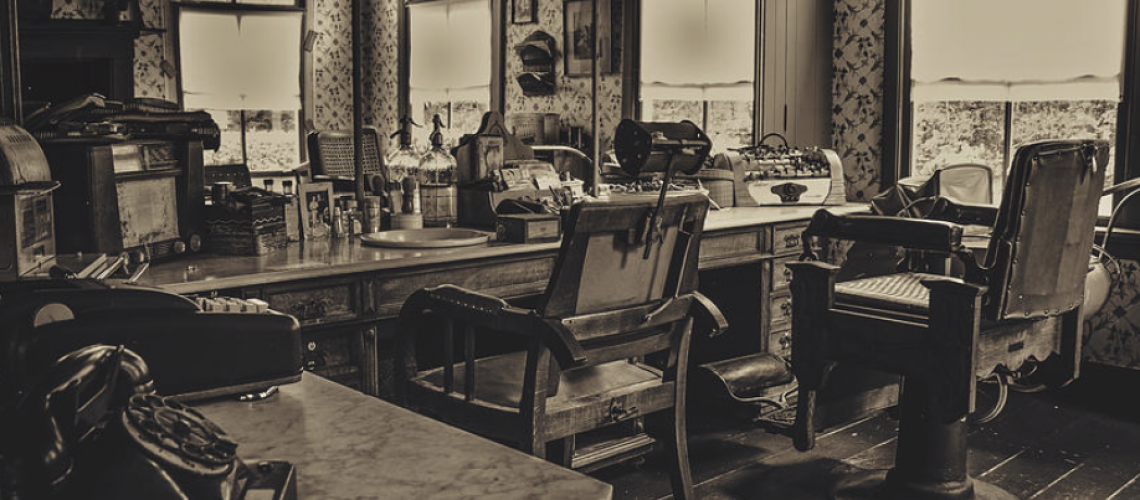 vintage barbershop;